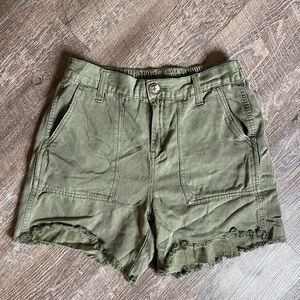 Aerie Adventure Shorts 4.5” inseam olive green